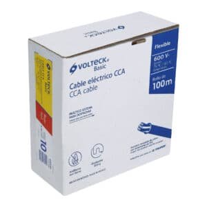 40210 - Rollo de 100 metros de cable THW CCA 10 AWG rojo, Basic