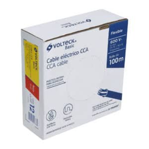 40214 - Rollo de 100 metros de cable THW CCA 12 AWG rojo, Basic