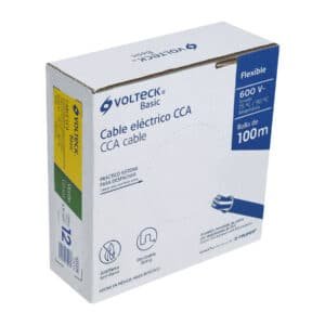 40215 - Rollo de 100 metros de cable THW CCA 12 AWG verde, Basic