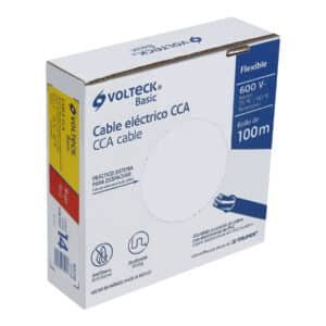 40218 - Rollo de 100 metros de cable THW CCA 14 AWG rojo, Basic