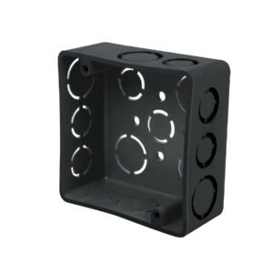 45004 - Caja cuadrada 4" x 4" plástica, Volteck