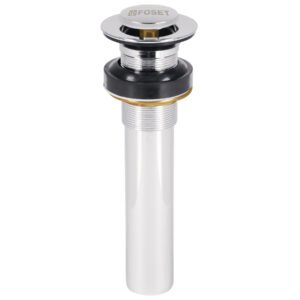 47037 - Contra p/lavabo sin rebosadero, sistema push, cromo, 1-1/4"