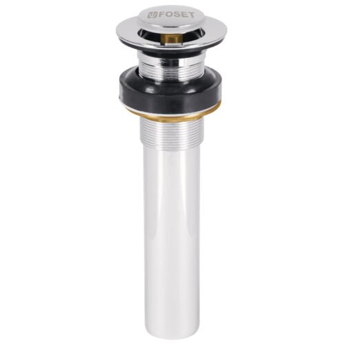 47037 - Contra p/lavabo sin rebosadero, sistema push, cromo, 1-1/4"