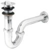 49337 - Céspol 1-1/4", contra tipo moneda, latón cromo, para lavabo