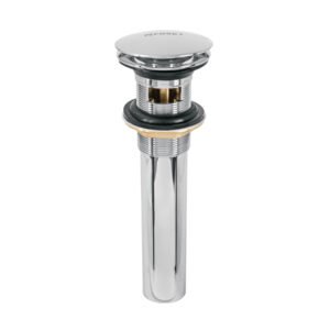 45701 - Contra p/lavabo, 1-1/4", con rebosadero, hongo, latón, cromo