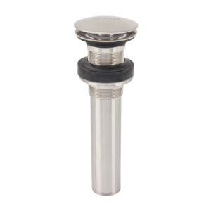 45699 - Contra p/lavabo, 1-1/4", sin rebosadero, hongo, latón, satín