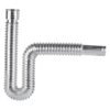 49507 - Céspol flexible, polietileno cromo, para lavabo y fregadero