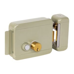 47979 - Cerradura electromecánica con botón, derecha, HERMEX
