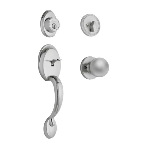 23675 - Jaladera y perilla, Berna llave-mariposa, cromo mate, BASIC
