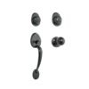 48436 - Jaladera y perilla, Lugo llave-llave, negro, HERMEX