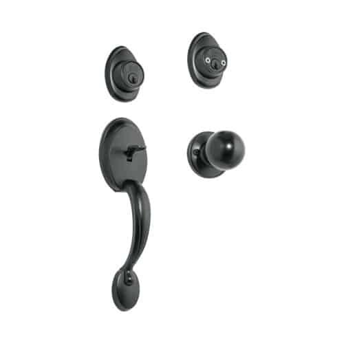 27238 - Jaladera y perilla, Berna llave-llave, negro, BASIC