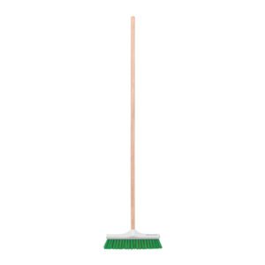 57034 - Cepillo industrial cerda rígida de 30 cm, bastón de madera