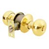 43458 - Cerradura tipo oval para recámara, latón brillante, HERMEX