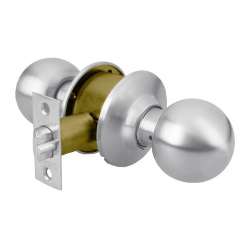 43463 - Cerradura tipo esfera para entrada, cromo mate, HERMEX