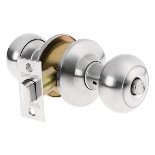 43450 - Cerradura tipo oval para baño, cromo mate, HERMEX
