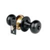 47913 - Cerradura pomo, negro, oval, recámara, HERMEX