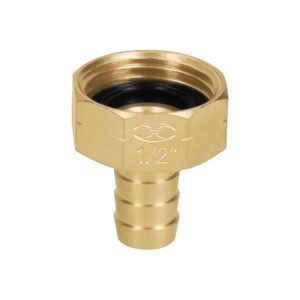 12700 - Conector 1/2" hembra de latón sólido para manguera, Truper
