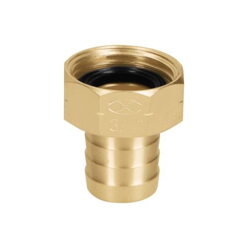 12286 - Conector 3/4" hembra de latón sólido para manguera, Truper