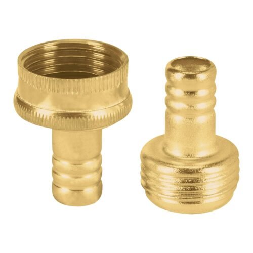 26032 - Juego conectores 1/2" macho/hembra de latón laminado, Pretul