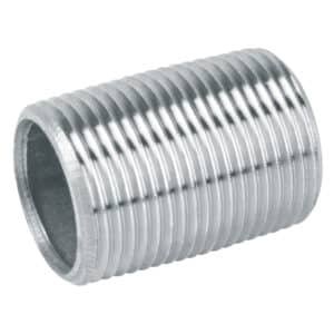 47537 - Niple de acero galvanizado 3/4" cuerda corrida, Foset