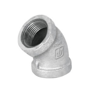 47540 - Codo 45° acero galvanizado de 3/4", Foset