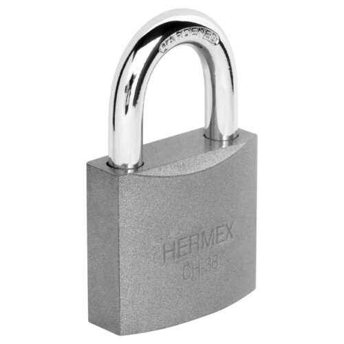 CH-38.jpg 43315 - Candado de hierro 38 mm gancho corto en caja, HERMEX