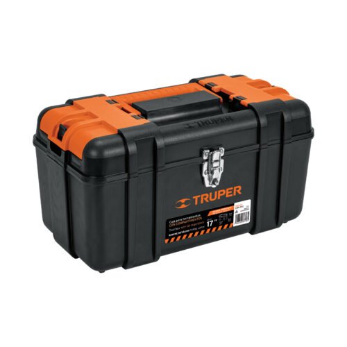 102434 - Caja para herramienta 17" c/compartimentos,broches metálicos