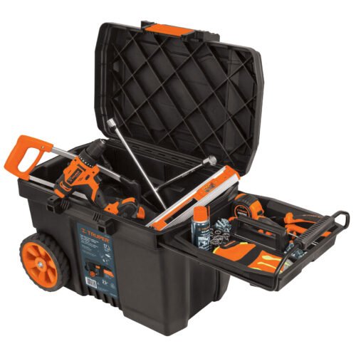 10902 - Caja para herramienta, 23"x17" c/ruedas, mango telescópico