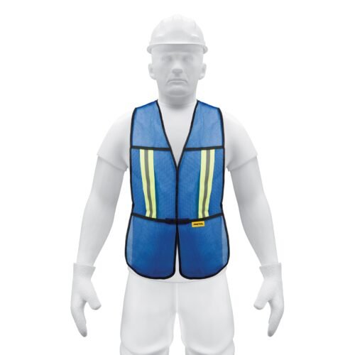 CHS-200A.jpg 21027 - Chaleco de seguridad con cintas reflejantes, azul, Pretul