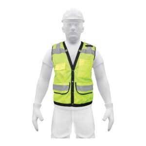13483 - Chaleco seguridad reforzado verde con bolsas, G, EXPERT