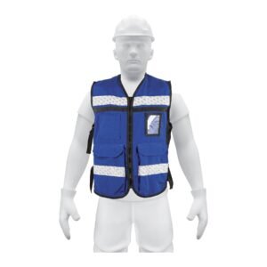 CHS-900AR.jpg 14670 - Chaleco brigadista con cintas reflejantes, color azul rey