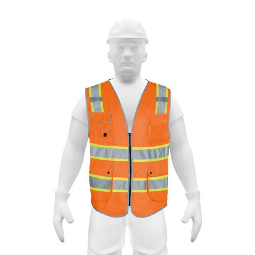 102440 - Chaleco de seguridad de alta visibilidad, naranja, M, EXPERT