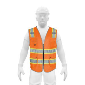 102442 - Chaleco de seguridad de alta visibilidad, naranja, XG,EXPERT