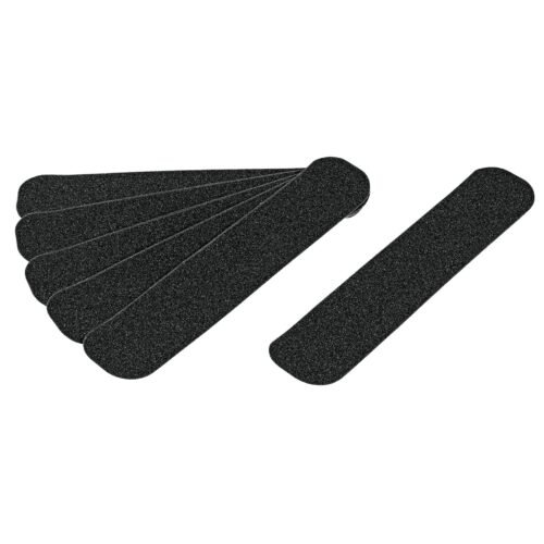 12530 - Tarjeta 6 tiras 23cm antiderrapantes negras 50mm c/abrasivo
