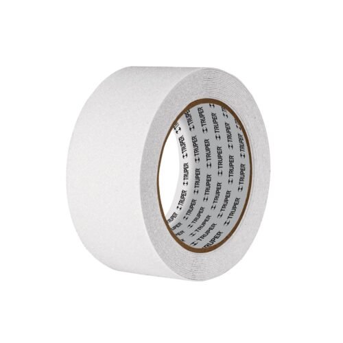 12533 - Rollo de 5m de cinta antiderrapante blanca 50mm con abrasivo
