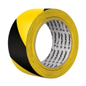12597 - Rollo de 33 m de cinta delimitadora amarilla / negro, Truper