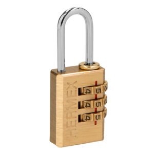 43346 - Candado de combinación 20 mm cuerpo de latón en blíster