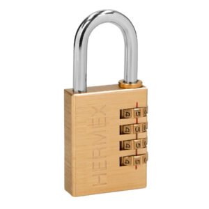 43348 - Candado de combinación 40 mm cuerpo de latón en blíster