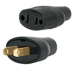 48074 - Clavija y contacto de hule, bolsa con 2 pzas, Volteck