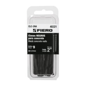 40221 - Blíster con 20 clavos negros para concreto 2", FIERO