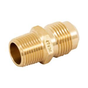 47436 - Niple terminal de latón de 1/2" X 3/8", Foset