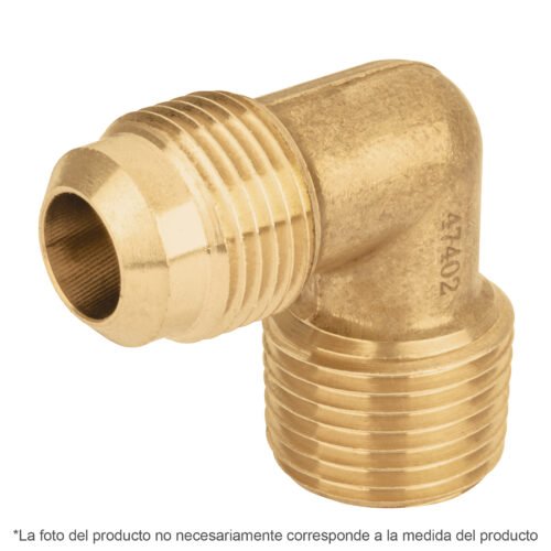 47400 - Codo terminal a 90° de latón 3/8 x 1/2", Foset