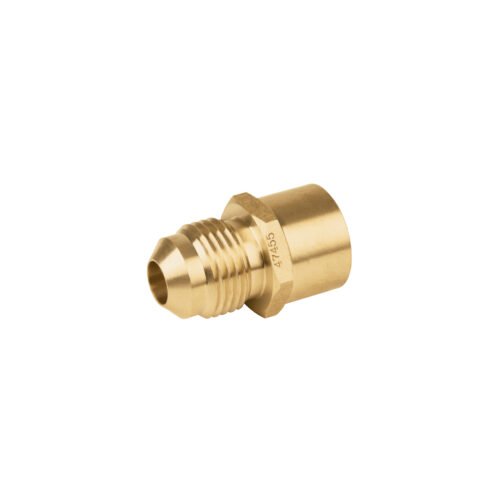 47455 - Conector flare soldable de latón, 3/8" x 1/2", Foset