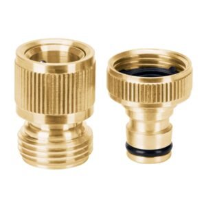 101598 - Conector 3/4" rápido de latón grifo-manguera sistema click