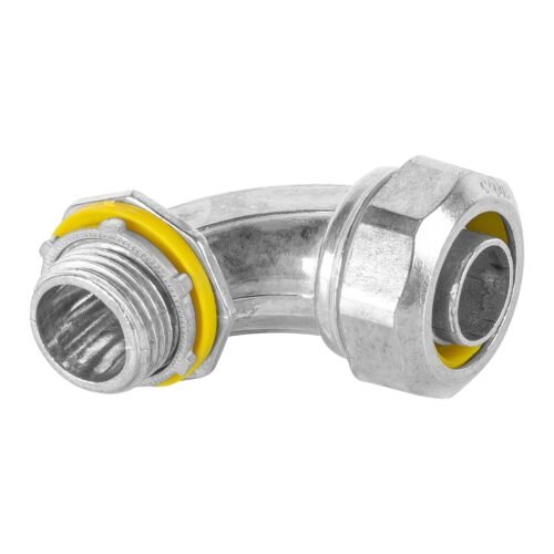 46933 - Conector curvo de 1/2" para tubo liquid tight, Volteck