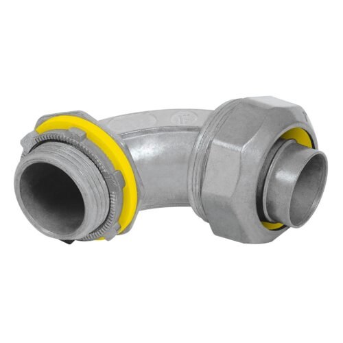 CLQ-1C.jpg 46935 - Conector curvo de 1" para tubo liquid tight, Volteck