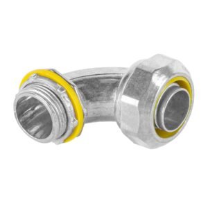 46934 - Conector curvo de 3/4" para tubo liquid tight, Volteck