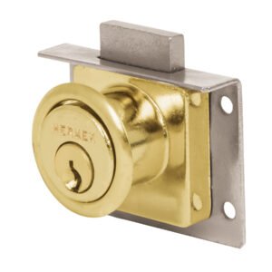 43565 - Cerradura para mueble, modelo 24, latón, HERMEX