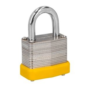 23502 - Candado laminado, 30mm, gancho corto, blister, HERMEX BASIC