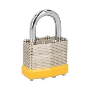23503 - Candado laminado, 40mm, gancho corto, blister, HERMEX BASIC